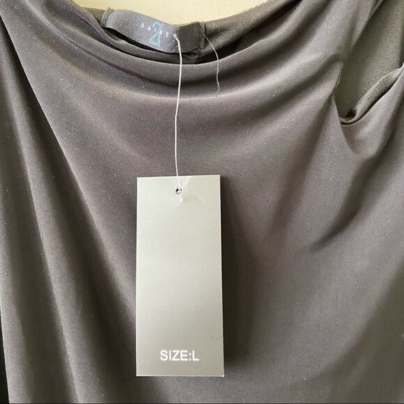 21saints-one Shoulder Cut Out Shoulder Detail Midi Dress (Large) - Picture 11 of 11